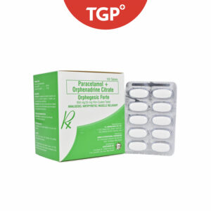 ORPHEGESIC FORTE Paracetamol + Orphenadrine Citrate Film‑Coated Tablet - 650mg/35mg-100pcs - Image 1