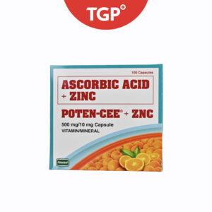 POTENCEE + ZN Ascorbic Acid + Zinc Capsule - 500mg/10mg-100pcs