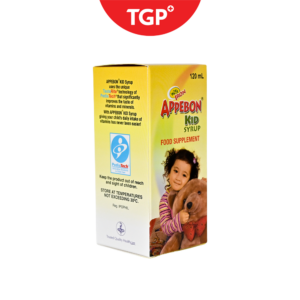 APPEBON KID Buclizine Hydrochloride + Vitamin B‑Complex + Iron Syrup - 120ml - Image 2