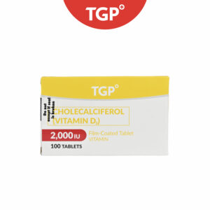 TGP Vitamin D3 Film Coated Tablet 2000IU - 10pcs