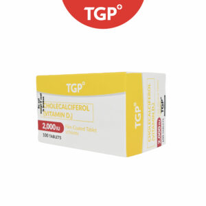 TGP Vitamin D3 Film Coated Tablet 2000IU - 10pcs - Image 2
