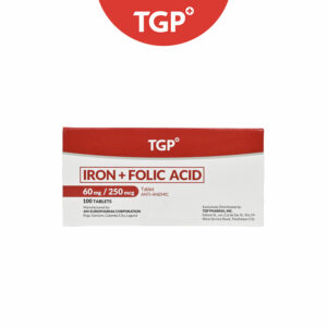 TGP Iron + Folic Acid Tablet - 60mg/250mcg-10pcs - Image 2