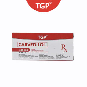 Rx: TGP Carvedilol Tablet - 6.25mg - One Tablet