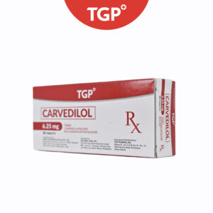 Rx: TGP Carvedilol Tablet - 6.25mg - One Tablet - Image 2