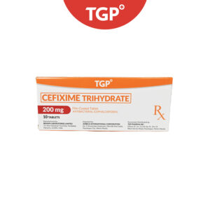 Rx: TGP Cefixime Film‑Coated Tablet - 200mg - One Tablet - Image 1