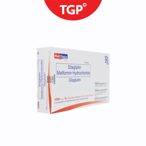Rx: GLIPGLUDIN Sitagliptin + Metformin Tablet - 100mg/1g - One Tablet - Image 2
