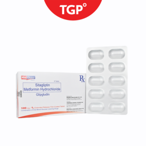 Rx: GLIPGLUDIN Sitagliptin + Metformin Tablet - 100mg/1g - One Tablet - Image 3