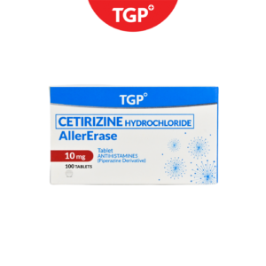 ALLERERASE Cetirizine Hydrochloride Tablet - 10mg-100pcs - Image 1