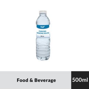 TGP Purified Bottled Water - 500ml - Image 1