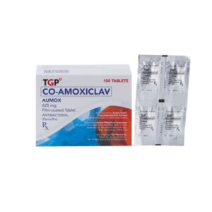 Rx: AUMOX Co‑Amoxiclav Film‑Coated Tablet - 500mg/125mg