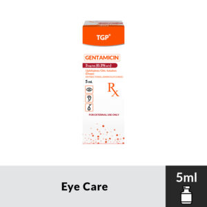 Rx : TGP Gentamicin Ophthalmic and Otic Solution 0.3%  - 5ml