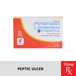 Rx: PRAZOLEPLUS Pantoprazole + Domperidone Capsule - 40mg/30mg