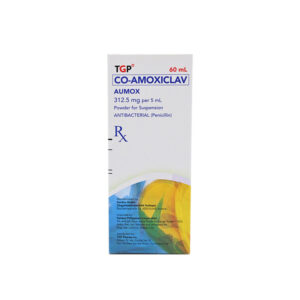 Rx:  AUMOX Co‑Amoxiclav Powder for Suspension 312.5mg - 60ml