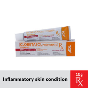 Rx: CLODERM Clobetasol Propionate Cream 0.05% - 10g
