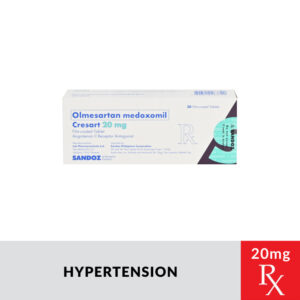 Rx: CRESART Olmesartan Medoxomil Film‑Coated Tablet - 20mg