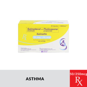 Rx: SALMEFLO Salmeterol + Fluticasone Propionate Capsule with Inhaler - 50mcg/250mcg