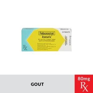 Rx: ATENURIX Febuxostat Film‑Coated Tablet - 80mg - Image 1