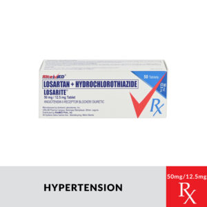 Rx: LOSARITE Losartan Potassium + Hydrochlorothiazide Tablet  - 50mg/12.5mg