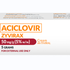 Rx: ZYVIRAX Aciclovir Cream 5% 5g