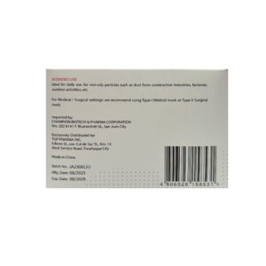 TGP Facemask 3-Ply Earloop 50pcs - Image 2
