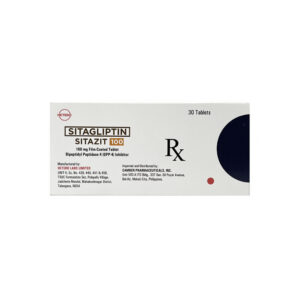 Rx : SITAZIT Sitagliptin Film‑Coated Tablet - 100mg - Image 2