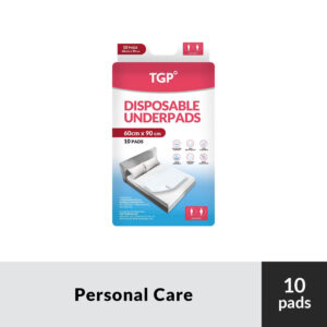 TGP Disposable Underpads 60 × 90cm - 10pcs - Image 1