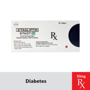 Rx : SITAZIT Sitagliptin Film‑Coated Tablet  - 50mg
