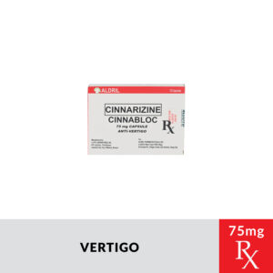 Rx: CINNABLOC Cinnarizine Capsule - 75mg