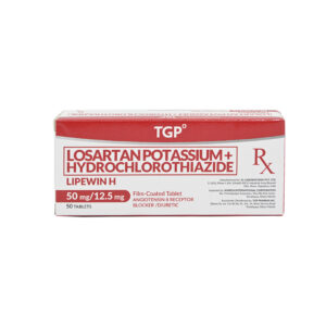 Rx: LIPEWIN H Losartan Potassium + Hydrochlorothiazide Film‑Coated Tablet - 50mg/12.5mg