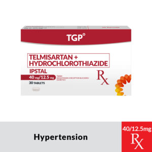 Rx: IPSTAL Telmisartan + Hydrochlorothiazide Tablet - 40mg/12.5mg