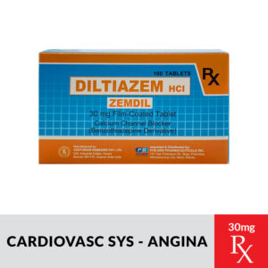 Rx: ZEMDIL Diltiazem Hydrochloride Film‑Coated Tablet  - 30mg