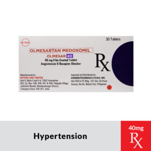 Rx : OLMESAR40 Olmesartan Medoxomil Film‑Coated Tablet - 40mg