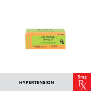 Rx: ROPINE Felodipine Extended‑Release Tablet - 5mg