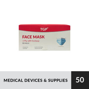 TGP Facemask 3-Ply Earloop 50pcs