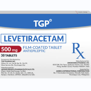 Rx: TGP Levetiracetam Film‑Coated Tablet - 500mg - Image 1