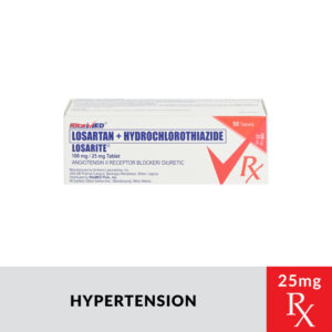 Rx: LOSARITE Losartan Potassium + Hydrochlorothiazide Tablet - 100mg/25mg