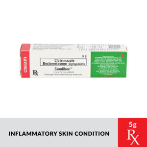 Rx: CANDIBEC Clotrimazole + Beclomethasone Dipropionate Cream - 5g