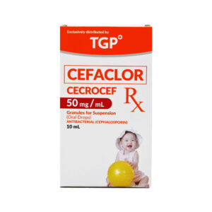 Rx: CECROCEF Cefaclor Suspension Oral Drops 50mg per - 10ml