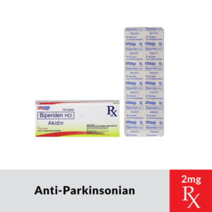 Rx: AKIDIN Biperiden Hydrochloride Tablet  - 2mg