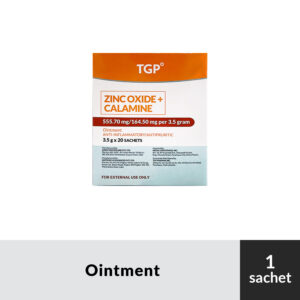 TGP Zinc Oxide plus Calamine Ointment - 3.5g - 1pc - Image 1