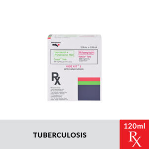 Rx: KIDZKIT2 Rifampicin + Isoniazid + Pyridoxine Syrup - 120ml