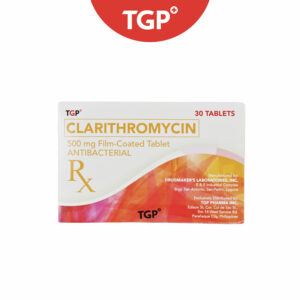 Rx: TGP Clarithromycin Film‑Coated Tablet - 500mg