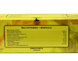 ENERFORTE Multivitamins + Minerals Capsule - 100pcs