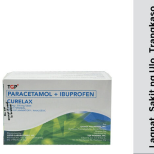 CURELAX Paracetamol + Ibuprofen Tablet - 325mg/200mg - 100pcs