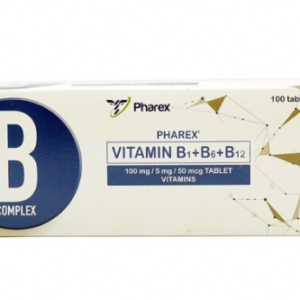 PHAREX Vitamin B1 + B6 + B12 Tablet 100mg/5mg/50mcg - 100pcs