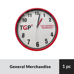 TGP Wall Clock Red 2‑Color (New Logo)