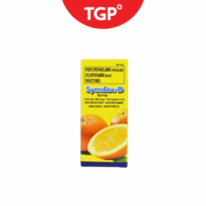 Rx: SYMDEX D Phenylpropanolamine + Chlorpheniramine Maleate + Paracetamol Syrup 6.25mg/500mg/1.25mg per - 60ml - Image 1