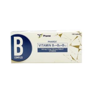 PHAREX Vitamin B1 + B6 + B12 Tablet - 100mg/5mg/50mcg - 10pcs - Image 1