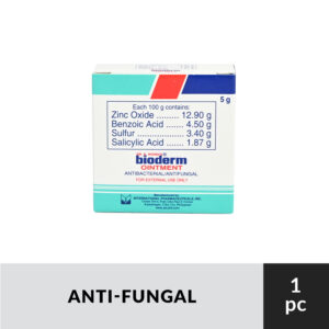 BIODERM Zinc Oxide + Benzyl Benzoate + Sulfur + Salicylic Acid Ointment  - 5g
