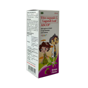 ASCOF Vitex Negundo Lagundi Grape‑Flavored Syrup 300mg per -120ml - Image 2